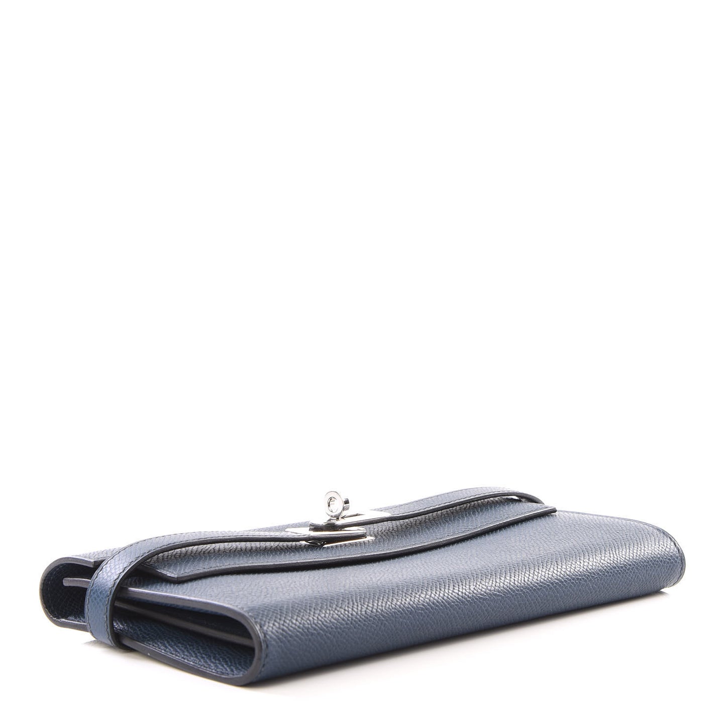 Epsom Kelly Longue Wallet Bleu Thalassa