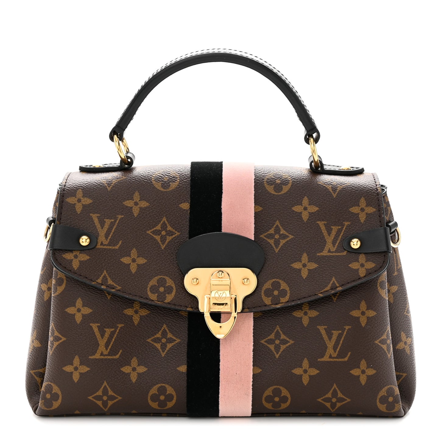 Monogram Georges BB Black Rose Poudre