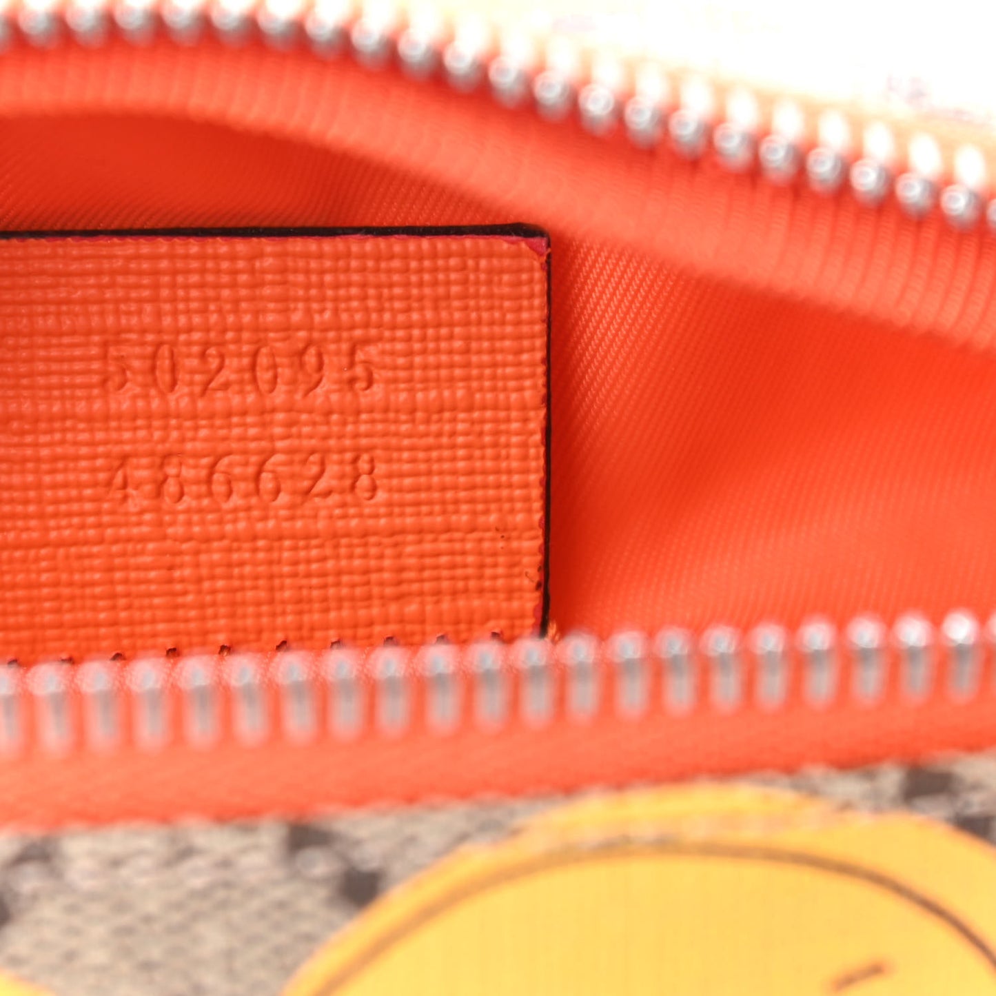GG Supreme Monogram Banana Childrens Belt Bag Beige Ebony Multicolor Carrot Orange