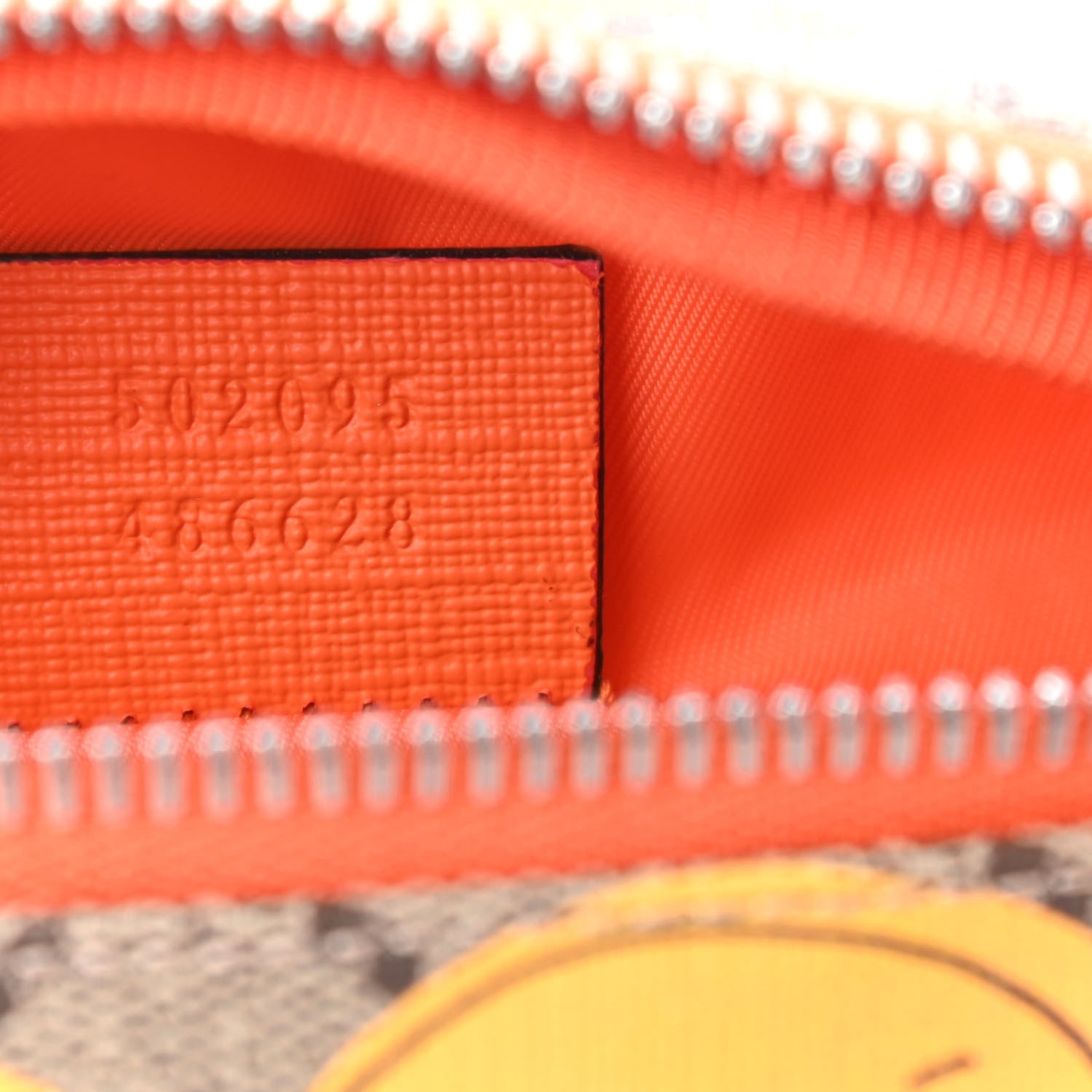 Gucci GG Supreme Monogram Banana Childrens Belt Bag Beige Ebony Multicolor Carrot Orange 7 of 9