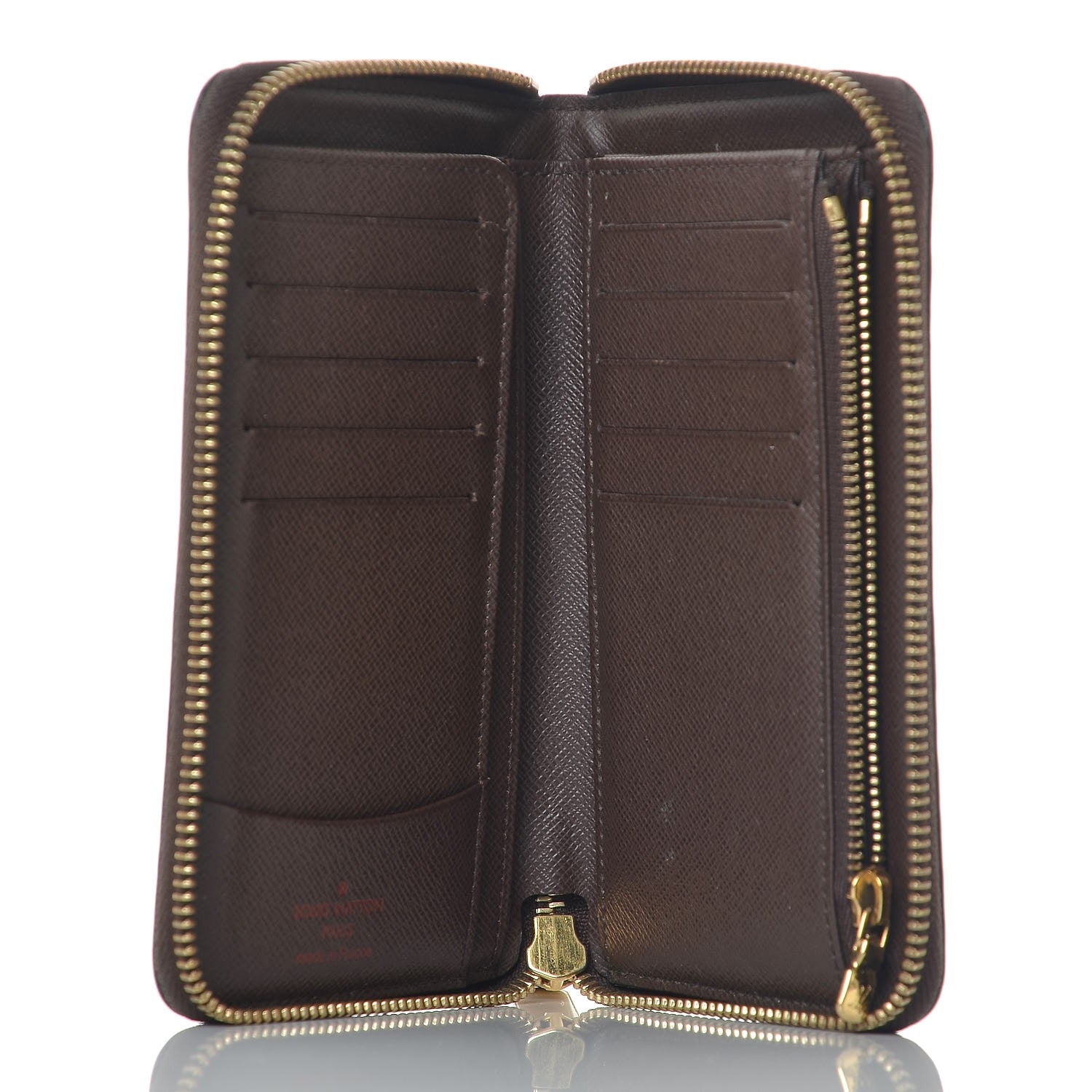 Louis Vuitton Damier Ebene Zippy Compact Wallet 4 of 12