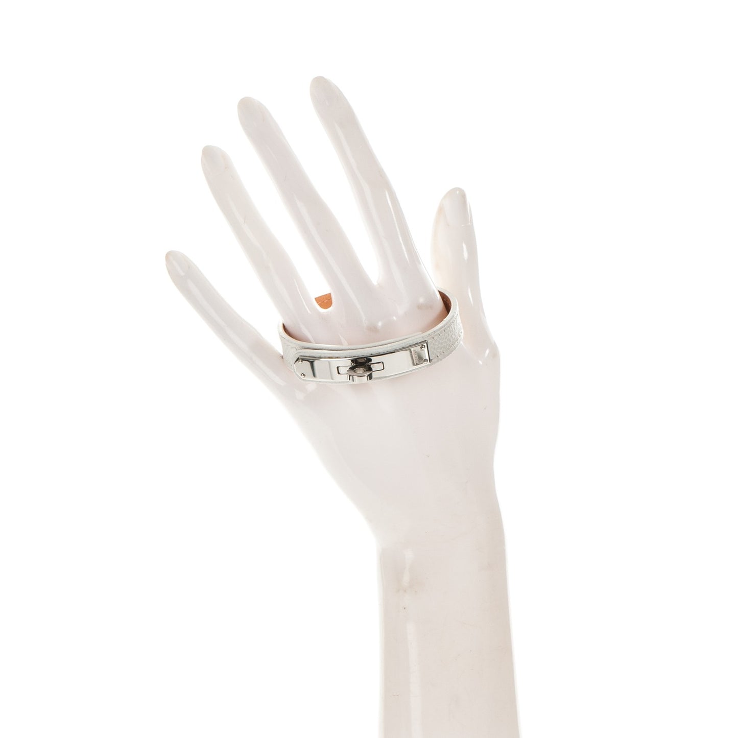 Epsom Kelly Single Tour Bracelet S White