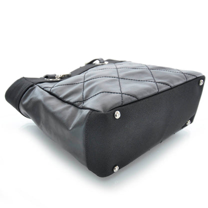 Chanel Coated Canvas Paris Biarritz Tote Black 4 of 8