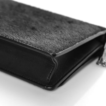 Givenchy Calf Hair Calfskin Pandora Chain Wallet Black 11 of 12
