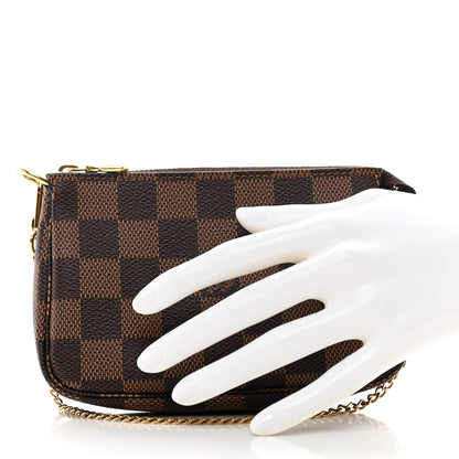 Louis Vuitton Damier Ebene Mini Pochette Accessories 2 of 8