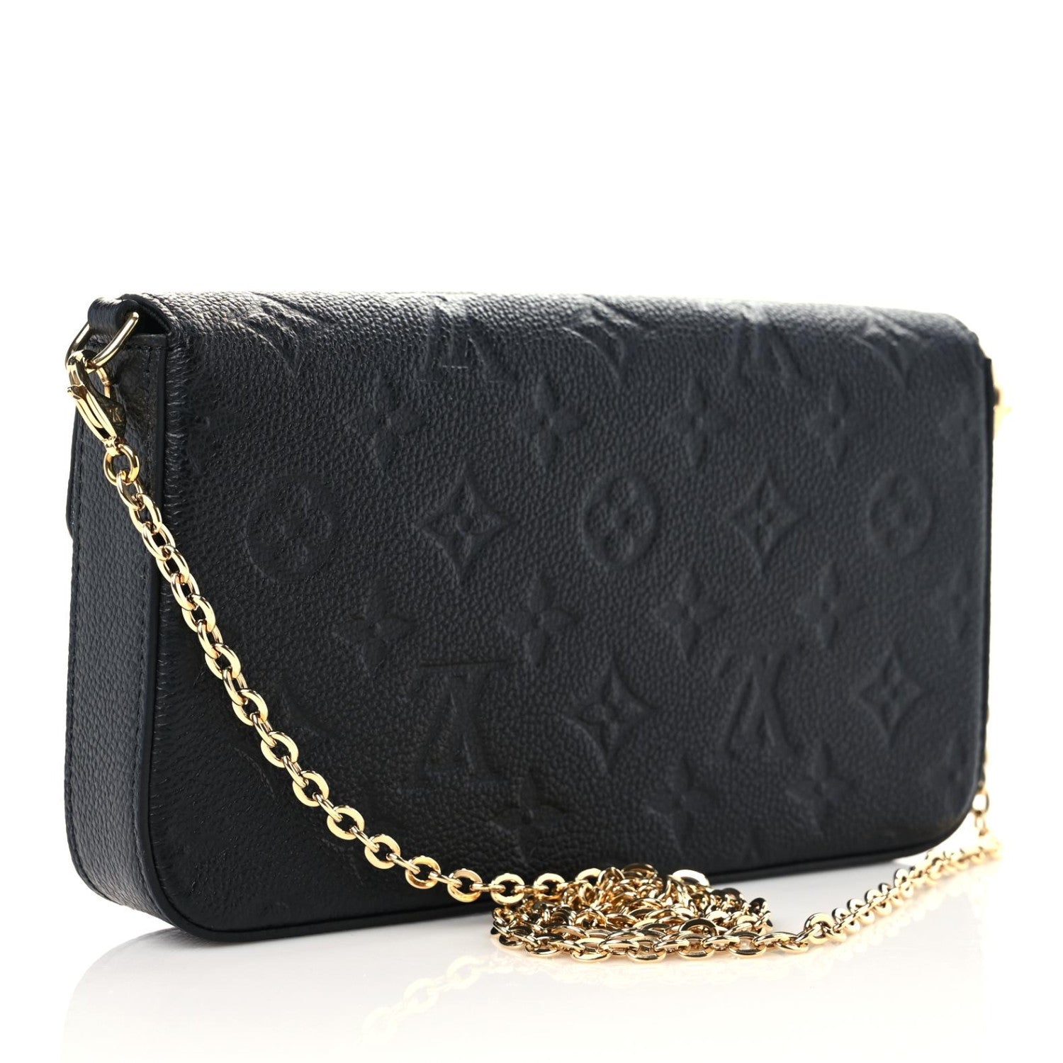 Louis Vuitton Empreinte Pochette Felicie Chain Wallet Black 4 of 11