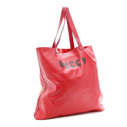 Gucci Calfskin Large Elton John Levon-Goodbye Tote Red 4 of 12