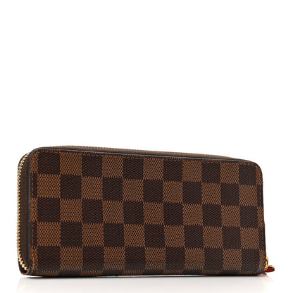 Louis Vuitton Damier Ebene Clemence Wallet Cherry 3 of 8