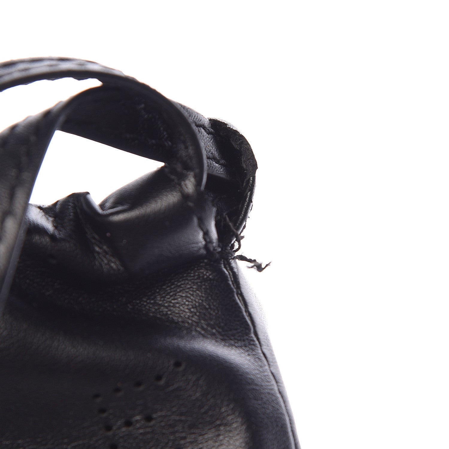 Stella McCartney Eco Alter Nappa Perforated Logo Drawstring Backpack Black 12 of 13