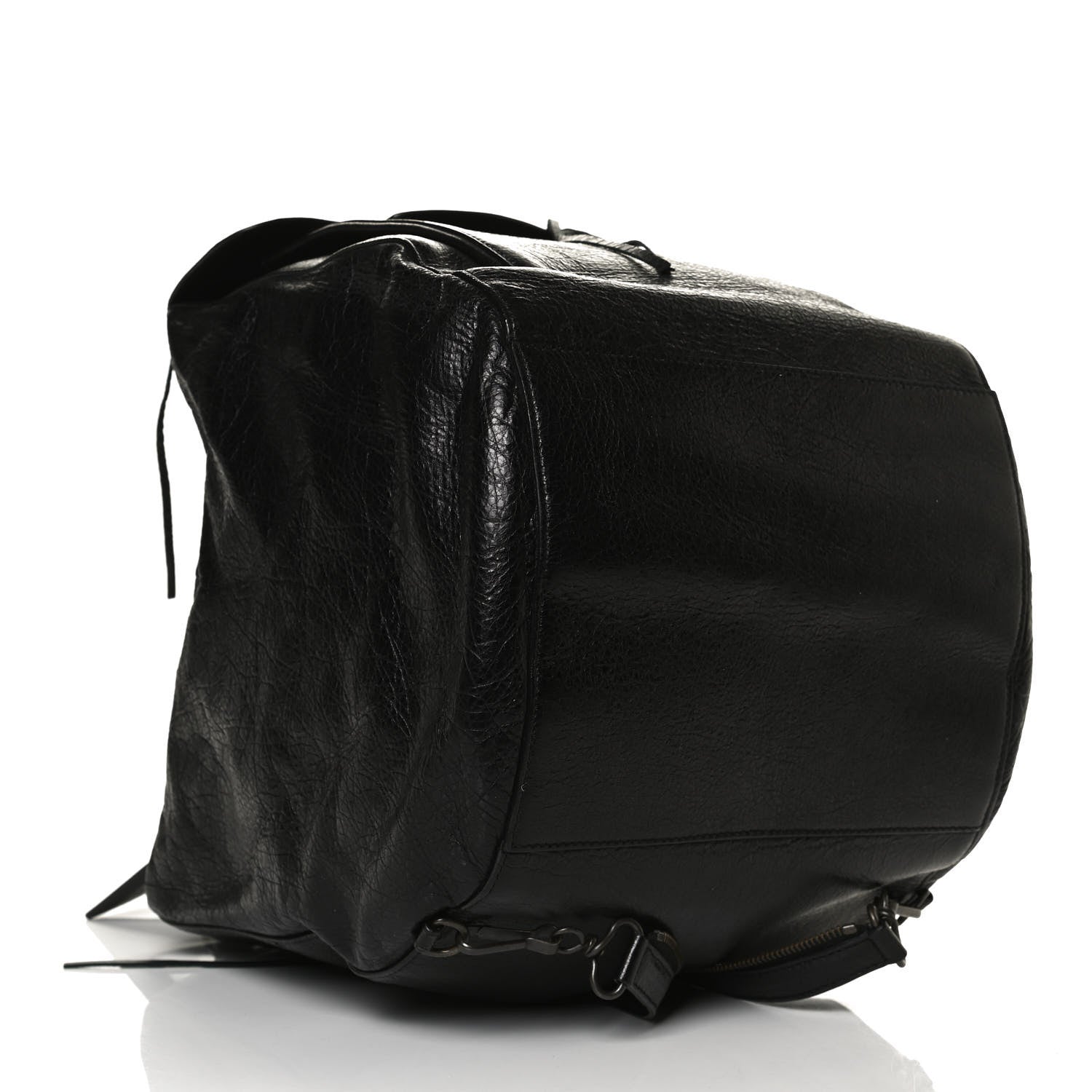 Balenciaga Agneau Classic Hardware Zip Traveler Backpack Black 4 of 13