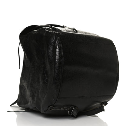 Balenciaga Agneau Classic Hardware Zip Traveler Backpack Black 4 of 13