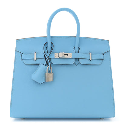 Hermes Epsom Birkin Sellier 25 Celeste 1 of 11