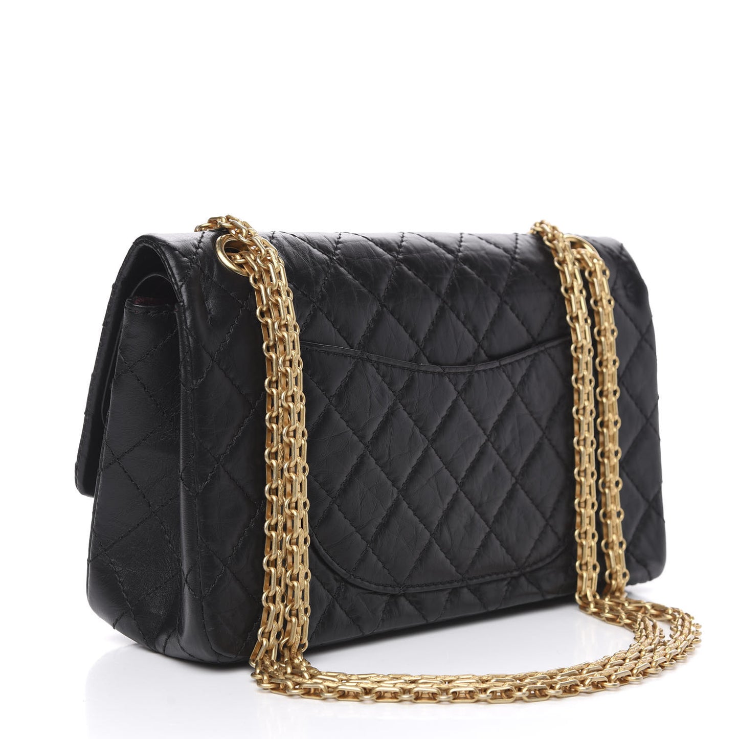 Aged Calfskin Lucky Charms 2.55 Reissue 225 Flap Black