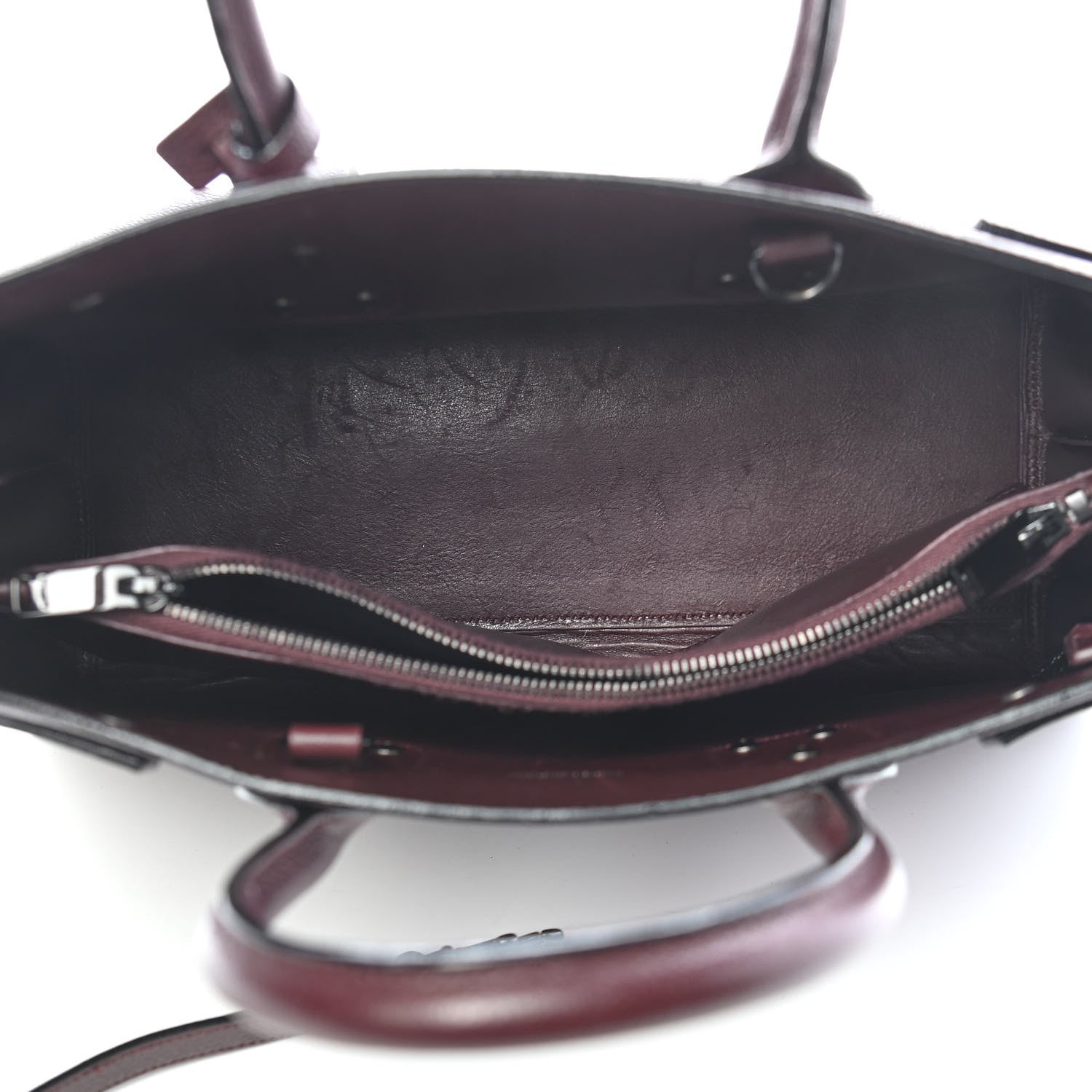 Saint Laurent Grained Calfskin Small Classic Sac De Jour Amaranto 5 of 12