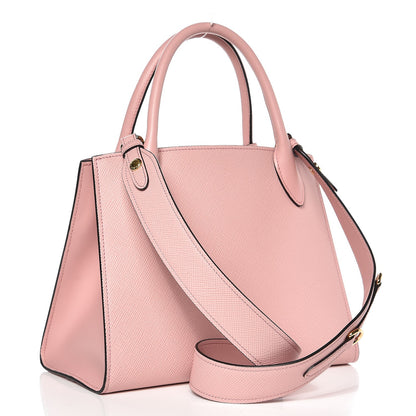 Prada Saffiano Cuir Calfskin Small Monochrome Top Handle Tote Pesco 3 of 6