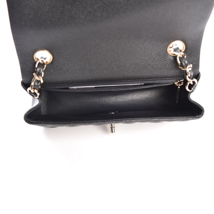 Chanel Caviar Quilted Mini Rectangular Flap Dark Charcoal 5 of 8