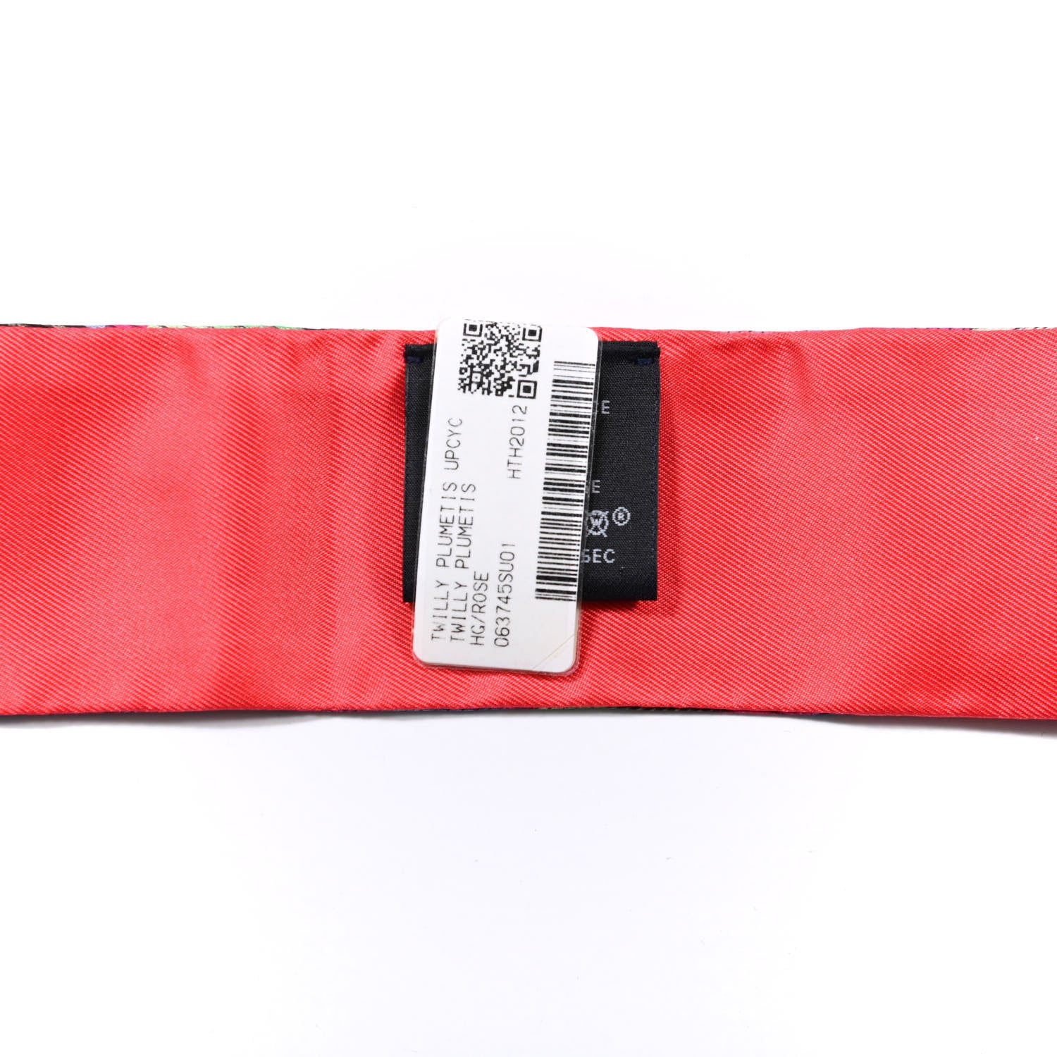 Hermes Silk Plumetis Twilly Rose 2 of 3