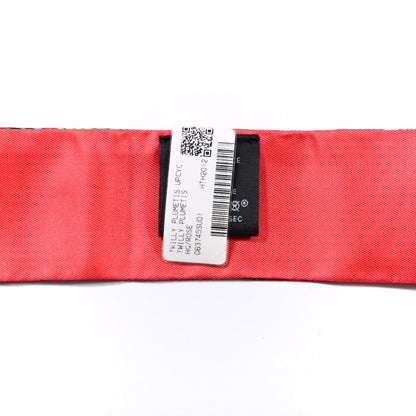 Hermes Silk Plumetis Twilly Rose 2 of 3
