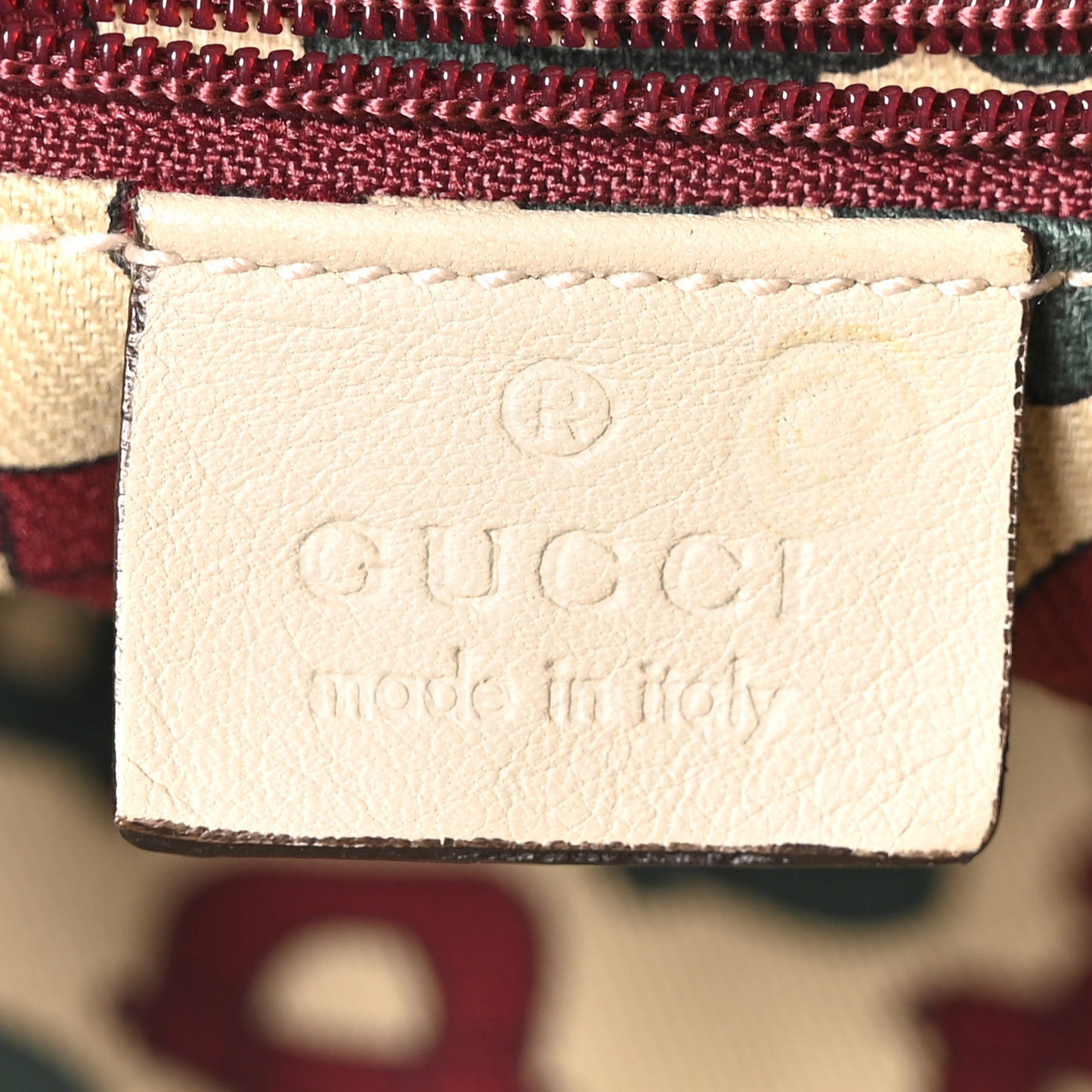 Guccissima Small D Ring Messenger Off White