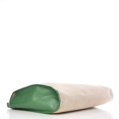 Hermes Courchevel Toile Cabas 50 Vert Clair 4 of 21