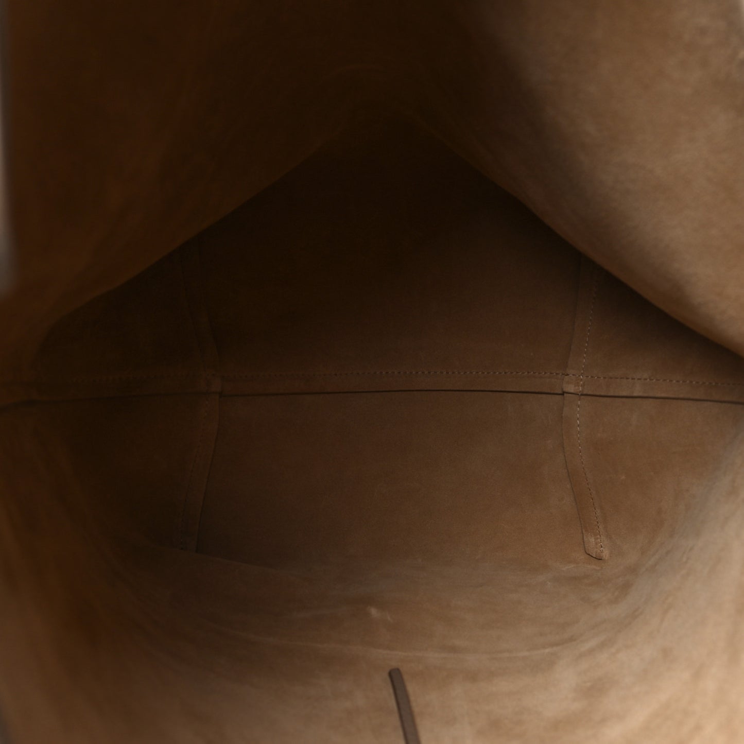 Grained Calfskin Large N/S Park Tote Dark Taupe