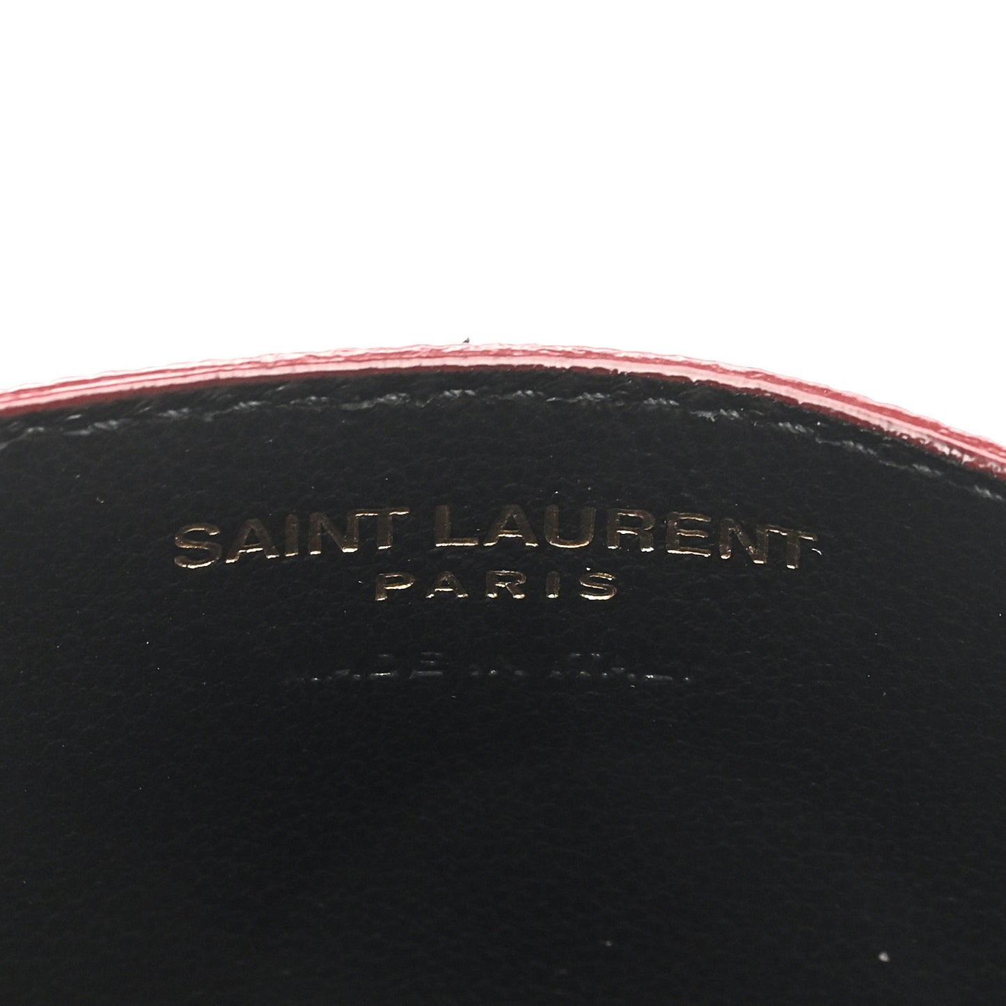 Grain De Poudre Matelasse Chevron Monogram Credit Card Case Opyum Red