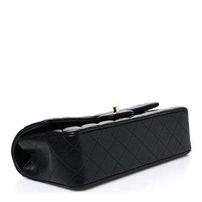Chanel Lambskin Quilted Top Handle East West Flap Black 4 of 11