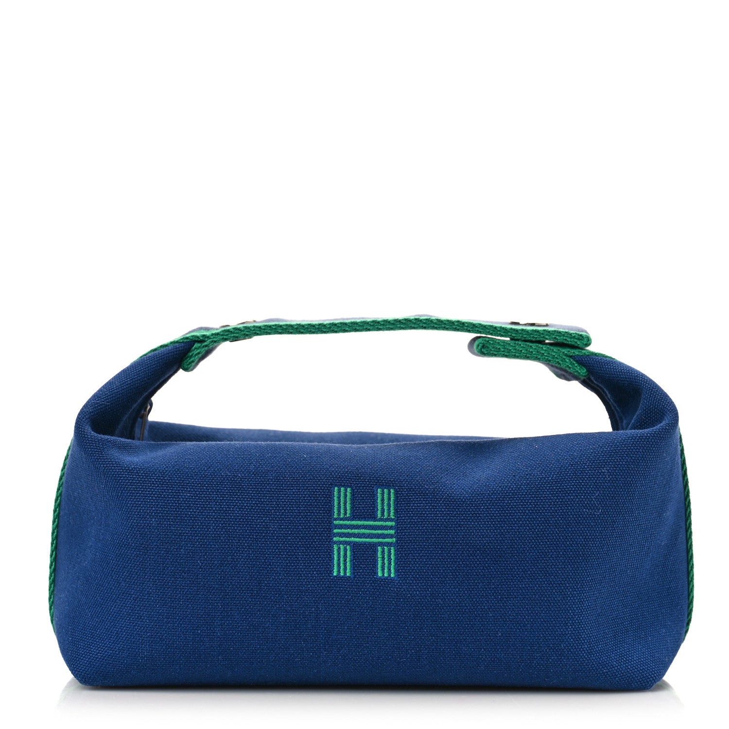 Hermes Canvas Small Bride-A-Brac Pouch Marine 1 of 9