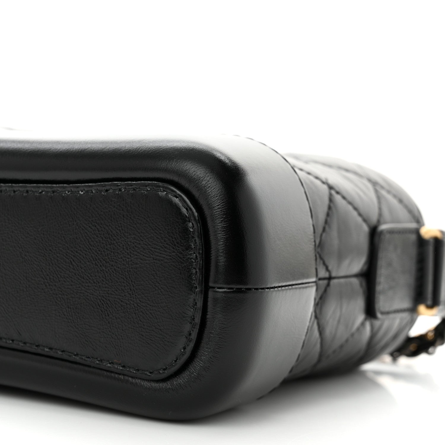 Chanel Aged Calfskin Quilted Small Gabrielle Hobo Black 9 of 10