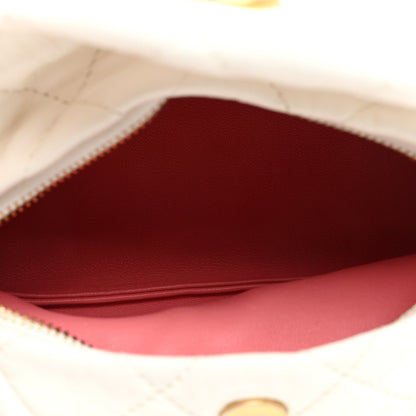 Chanel Crumpled Lambskin Quilted Small CC Links Shoulder Bag White 5 of 10