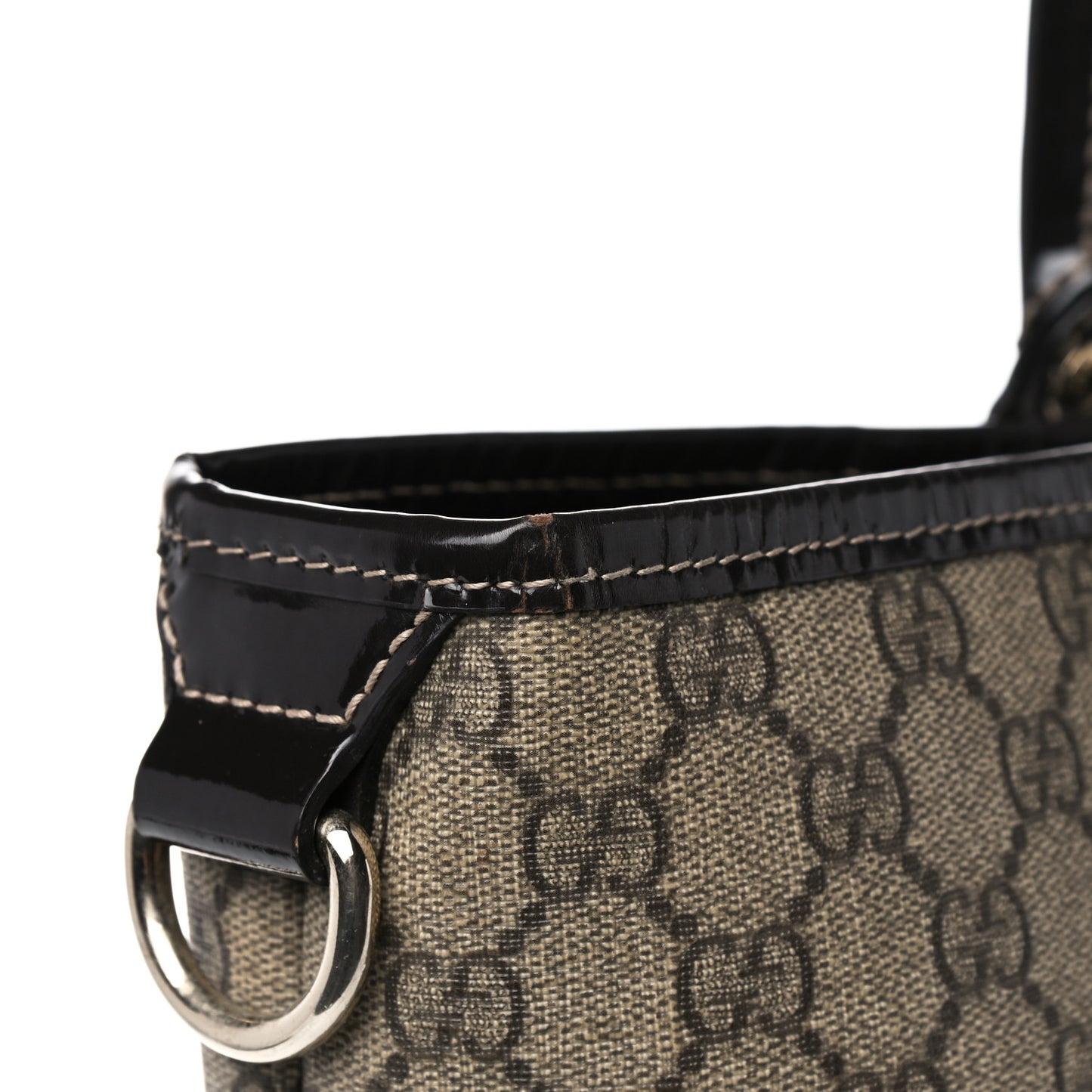 GG Plus Monogram Large Joy Tote Dark Brown