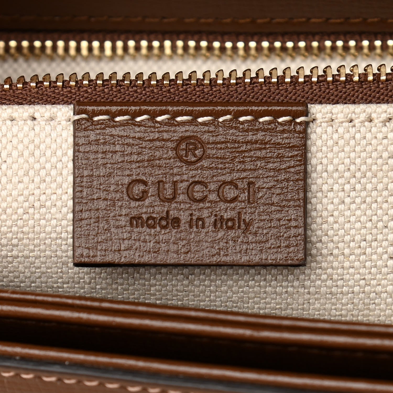 Gucci GG Supreme Monogram Geometric Horsebit 1955 Shoulder Bag Beige Multicolor Brown Sugar 6 of 11