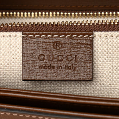 Gucci GG Supreme Monogram Geometric Horsebit 1955 Shoulder Bag Beige Multicolor Brown Sugar 6 of 11