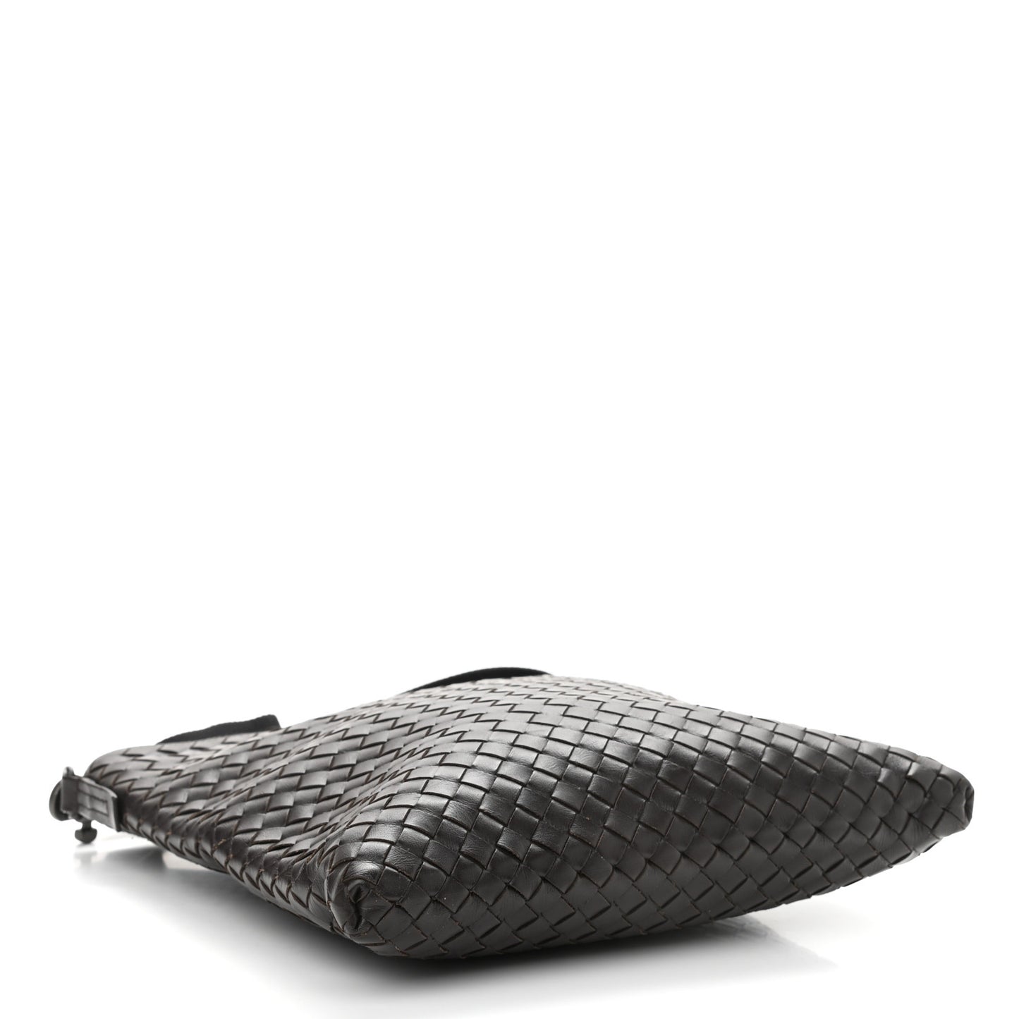 Nappa Intrecciato VN Crossbody Messenger Bag Ebano