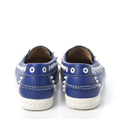 Christian Louboutin Calfskin Yacht Spikes Loafers 37 Blue 6 of 10