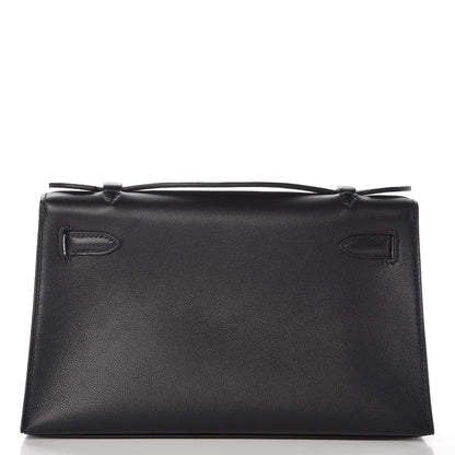 Hermes Swift Kelly Pochette Clutch Black 4 of 27
