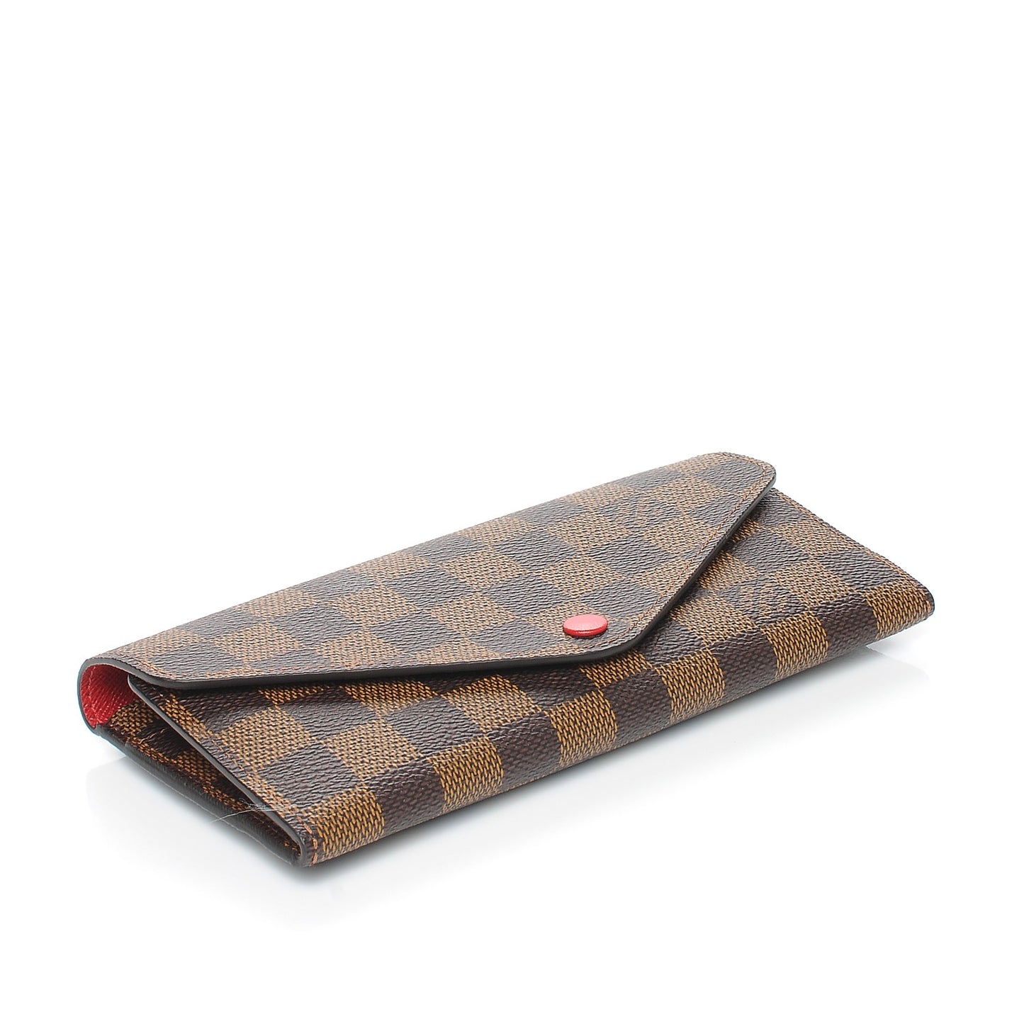 Damier Ebene Josephine Wallet Red
