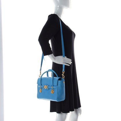 Versace Calfskin Small Day Bag Blue 2 of 22