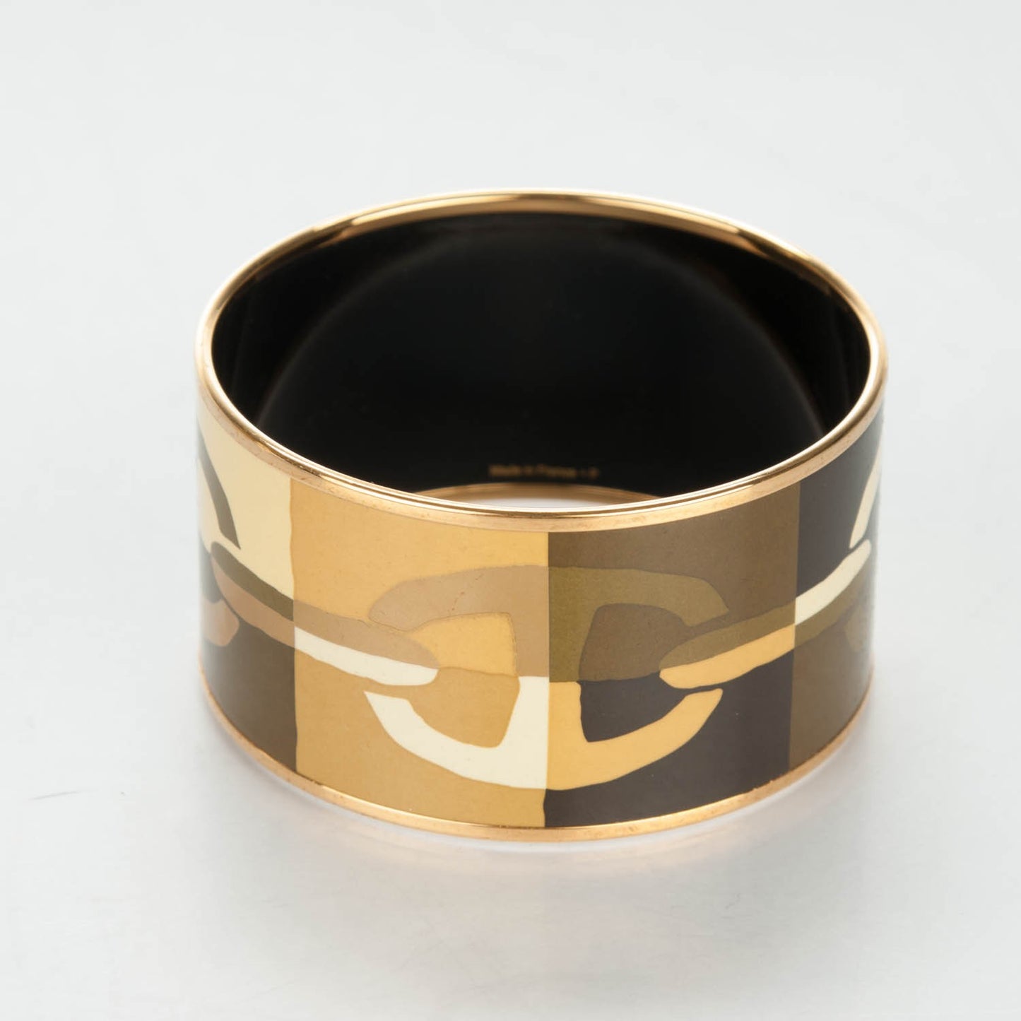 Enamel Printed Optique Chaine D'Ancre Extra Wide Bracelet 65