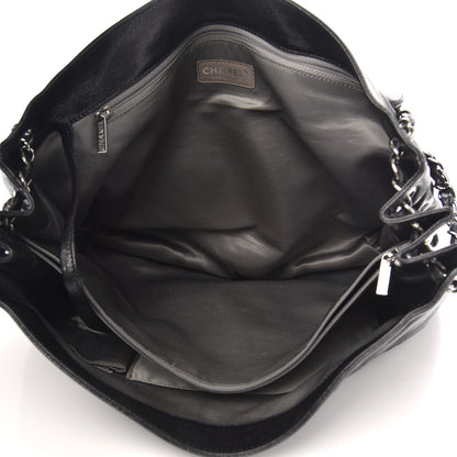 Chanel Glazed Caviar Pocket In The City Tote Black 5 of 11