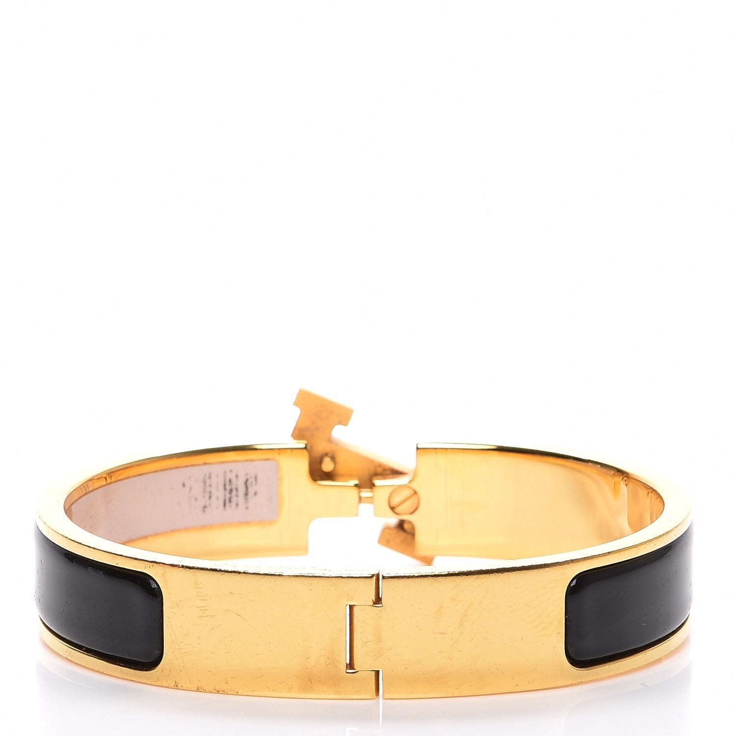 Hermes Enamel Narrow Clic Clac H Bracelet PM Black 3 of 7