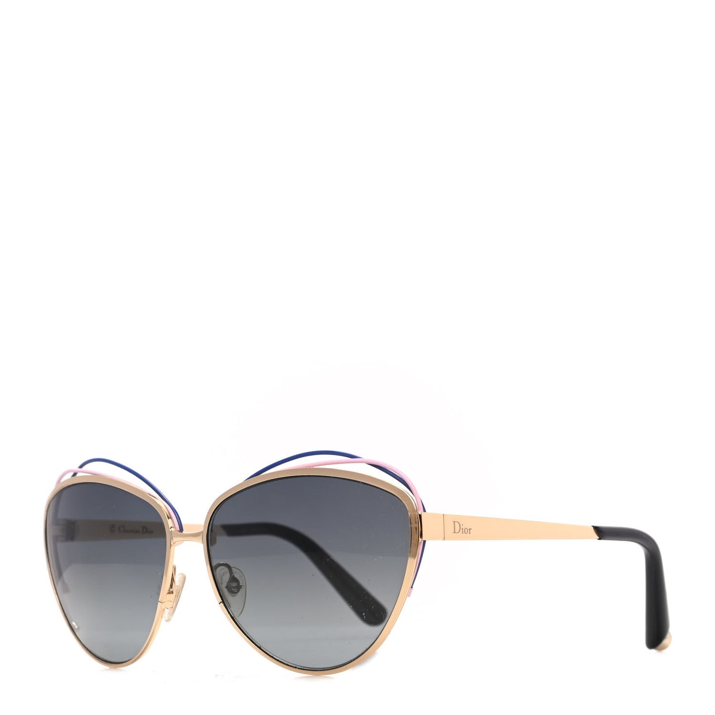 Metal Dior Songe Sunglasses Pink Blue