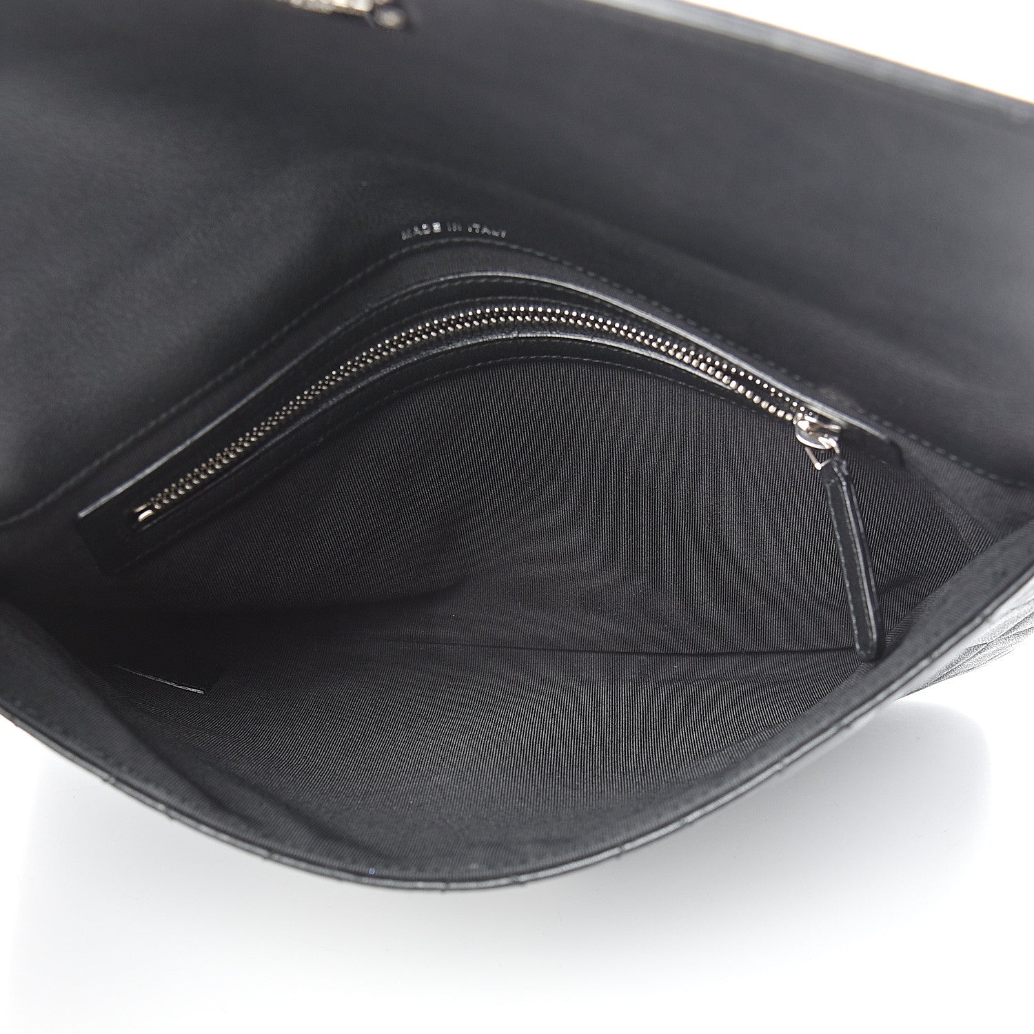 Chanel Calfskin Quilted CC Box Flap Pouch Black 4 of 8