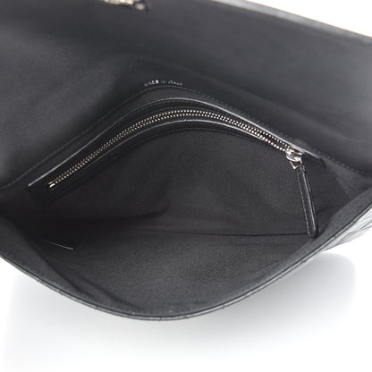 Chanel Calfskin Quilted CC Box Flap Pouch Black 4 of 8