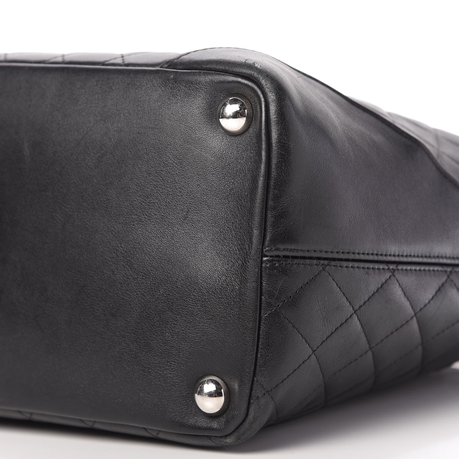 Chanel Calfskin Quilted Large Cambon Tote Black 13 of 17