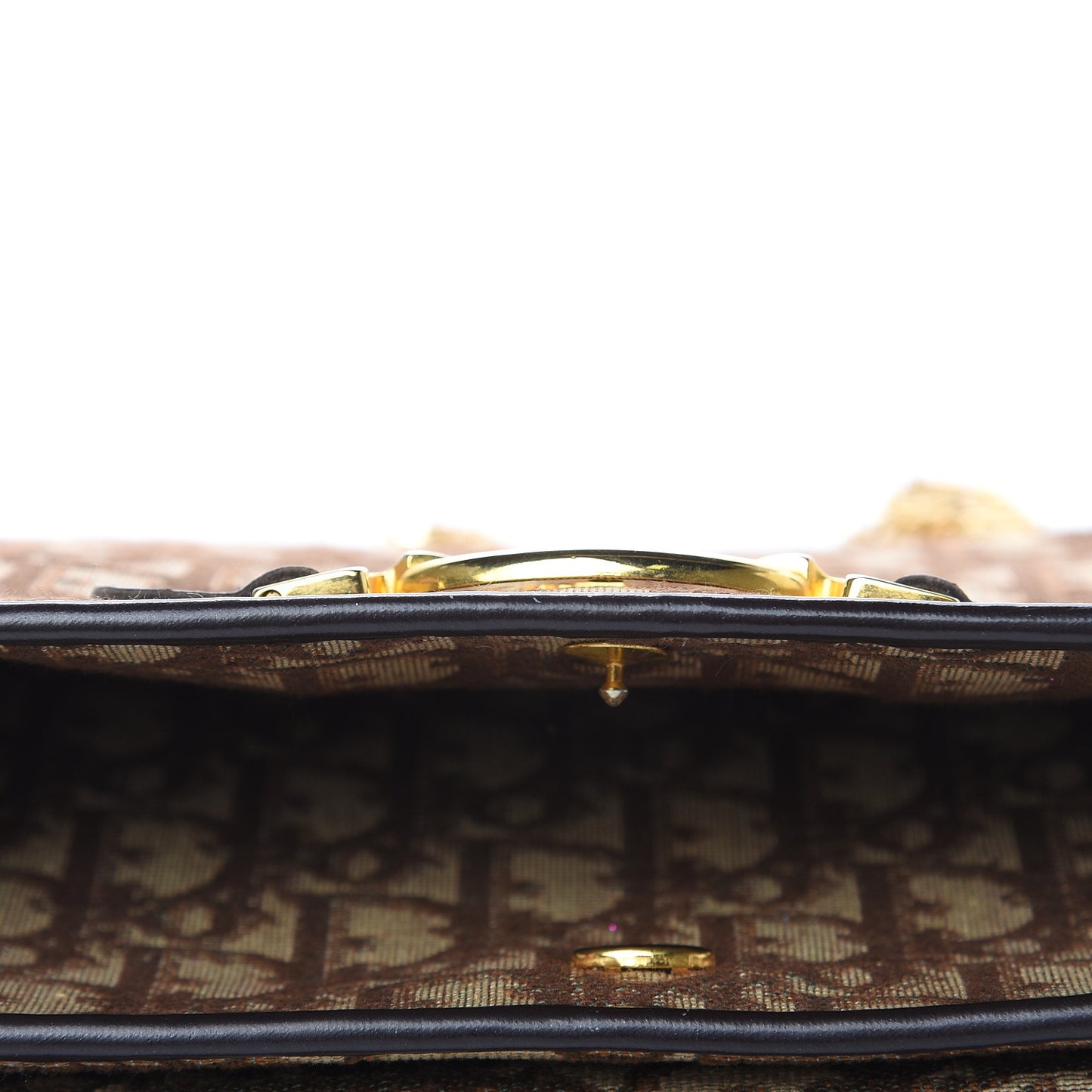 Monogram Chain Flap Brown