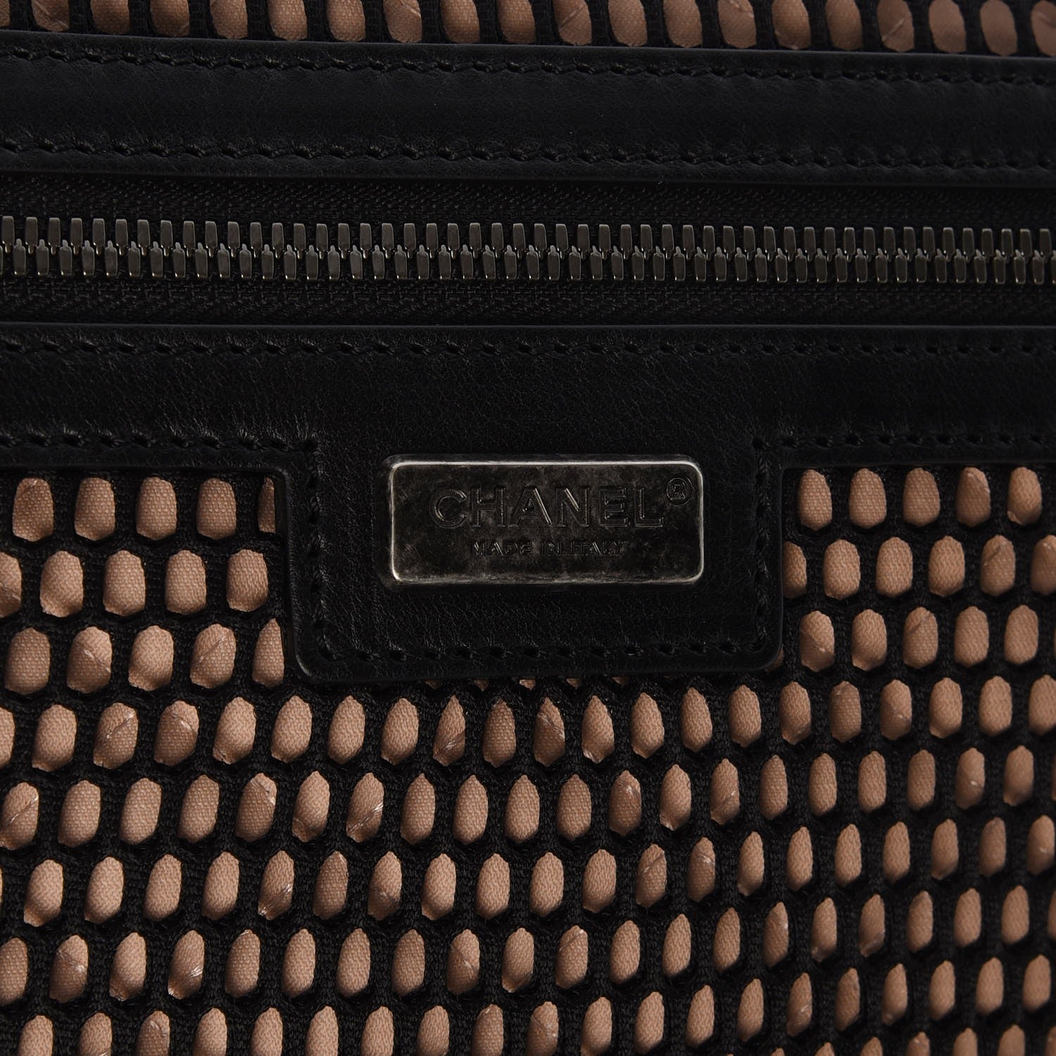 Chanel Vinyl Calfskin Quilted Coco Case Trolley Rolling Luggage Black 7 of 8