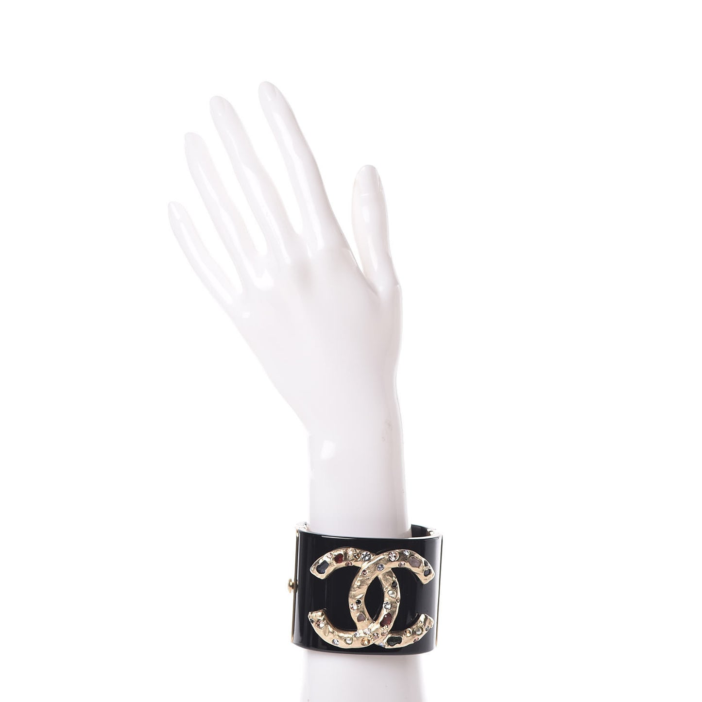 Resin Crystal CC Cuff Black