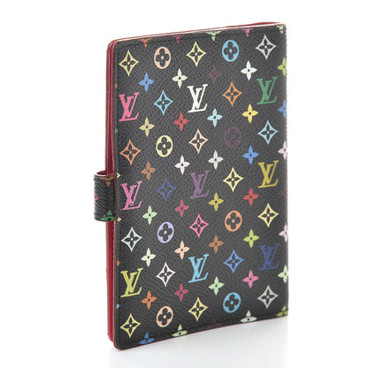Louis Vuitton Monogram Multicolor Small Ring Agenda Cover Black Grenade 3 of 8