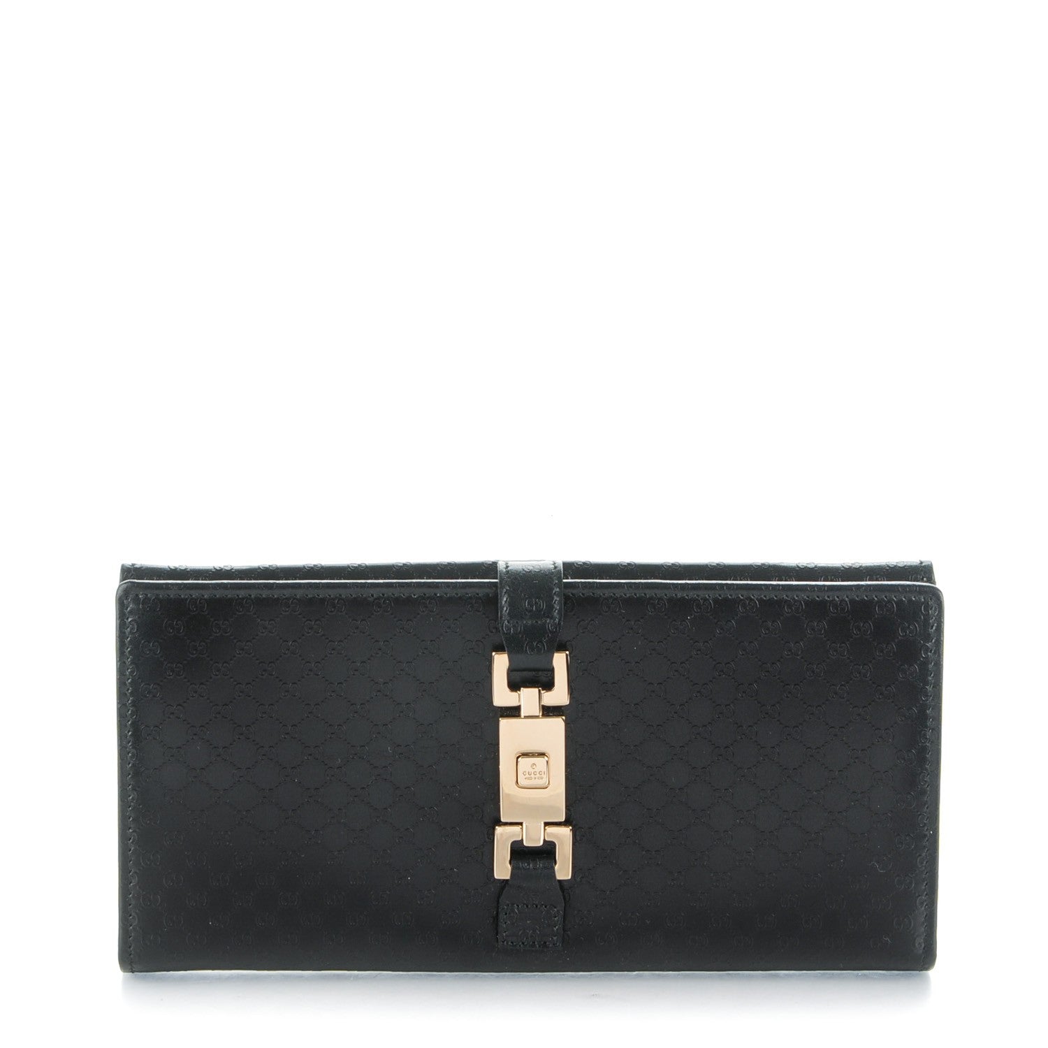 Gucci Microguccissima Continental Bardot Wallet Black 1 of 7